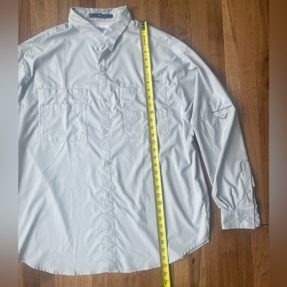 Columbia Men’s PFG Tamiami Long Sleeve Shirt Sz XL UPF 40 Fishing Lightweight - Picture 13 of 15
